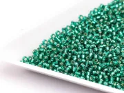 Miyuki Rocailles Rotunde 15/0 Silver Lined Flame Emerald (10g)