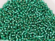 Miyuki Rocailles Rotunde 15/0 Silver Lined Flame Emerald (10g)
