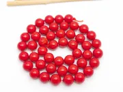 Sirag Perle tip mallorca 8mm rosu opac
