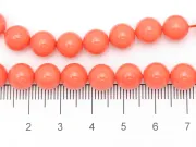 Sirag Perle tip mallorca 8mm portocaliu coral opac