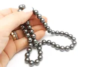 Sirag perle tip mallorca 8mm gri inchis