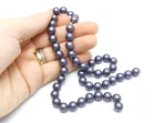 Sirag perle tip mallorca 8mm mov inchis