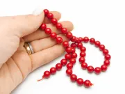 Sirag Perle tip mallorca 8mm rosu opac