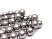 Sirag perle tip mallorca 8mm gri inchis