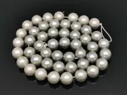 Sirag perle tip mallorca 8mm gri deschis