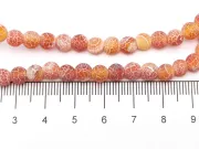 Sirag Agate frosted 6mm maro caramiziu