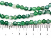 Sirag agate fatetat 6mm verde