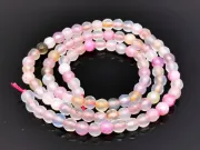 Sirag agate fatetat 4mm roz pal