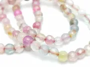 Sirag agate fatetat 4mm roz pal