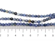 Sirag agate fatetat 4mm albastru denim