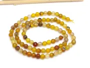 Sirag agate fatetat 4mm galben miere