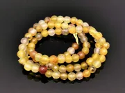 Sirag agate fatetat 4mm galben miere