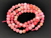 Sirag agate fatetat 4mm roz