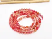 Sirag agate fatetat 4mm roz