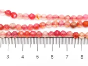 Sirag agate fatetat 4mm roz