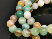 Sirag agate striped 6mm verde