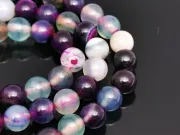 Sirag agate striped 6mm mov verde