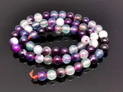 Sirag agate striped 6mm mov verde