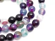 Sirag agate striped 6mm mov verde