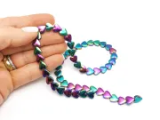 Sirag Hematit inima 8x8mm multicolor