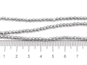 Sirag hematit fatetat 3mm argintiu deschis