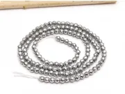 Sirag hematit fatetat 3mm argintiu deschis