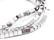 Sirag Hematit 2x2mm argintiu deschis