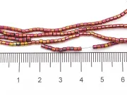 Sirag hematit tub 2x2mm burgundy