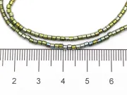 Sirag hematit tub 2x2mm iris verde