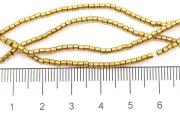 Sirag hematit tub 2x2mm auriu