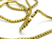 Sirag hematit tub 2x2mm auriu