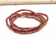 Sirag hematit tub 2x2mm burgundy