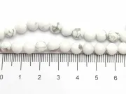 Sirag scurt howlit natural 6mm alb