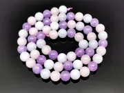 Sirag mix de Ametist, Cuart si Aquamarin sfere 6mm