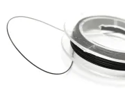 Sarma siliconata grosime 0.38mm negru (10m)