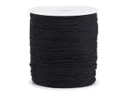 Rola snur nylon pentru bratari grosime 1mm negru (300m)
