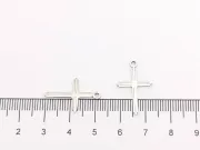 Charm otel inoxidabil 201 cruce 22x14x1.5mm
