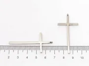 Charm otel inoxidabil 304 cruce 47x22.5x3mm