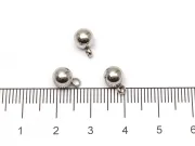 Charm otel inoxidabil 304 biluta 9x6mm