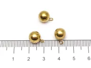 Charm otel inoxidabil 304 auriu placat IP biluta 11x8mm