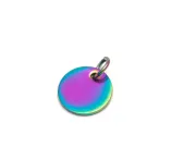 Charm otel inoxidabil 304 multicolor placat IP banut 10x1mm