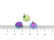 Charm otel inoxidabil 304 multicolor placat IP banut 10x1mm