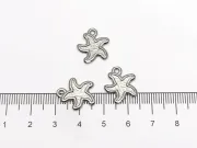 Charm otel inoxidabil 304 stea de mare 15x14x1.5mm