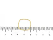 Link otel inoxidabil 201 auriu romb 20x20x1mm
