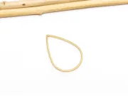Link otel inoxidabil 201 auriu lacrima 25x17x1mm
