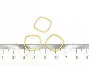 Link otel inoxidabil 201 auriu romb 16x16x1mm