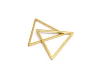 Link otel inoxidabil 304 auriu triunghi 18x16x0.8mm