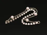 Charm cubic zirconia 92x5x4mm argintiu