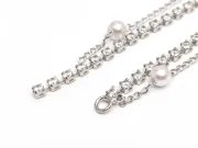Charm cubic zirconia 92x5x4mm argintiu