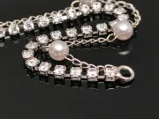 Charm cubic zirconia 92x5x4mm argintiu